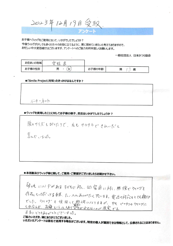 愛媛県 13歳 女の子